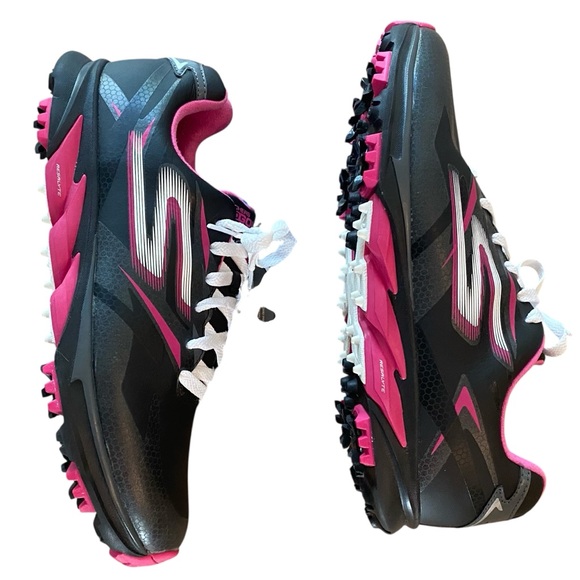 Skechers Women's GoGolf Blade Black & Pink Golf Shoes 9 New Without Box - Picture 5 of 13